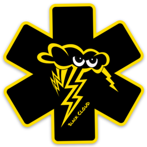Black Cloud Sticker