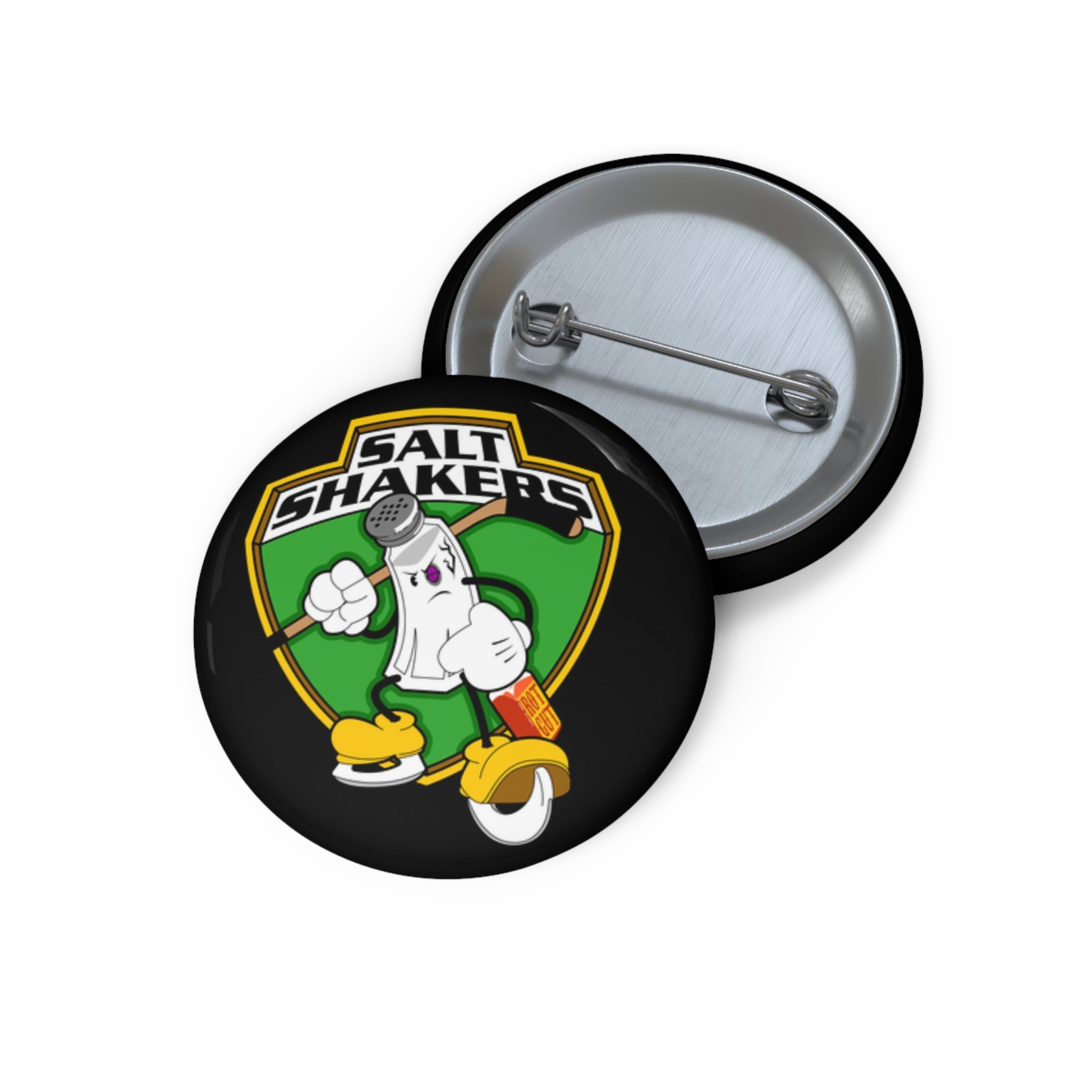 Hockey Salt Shaker Button