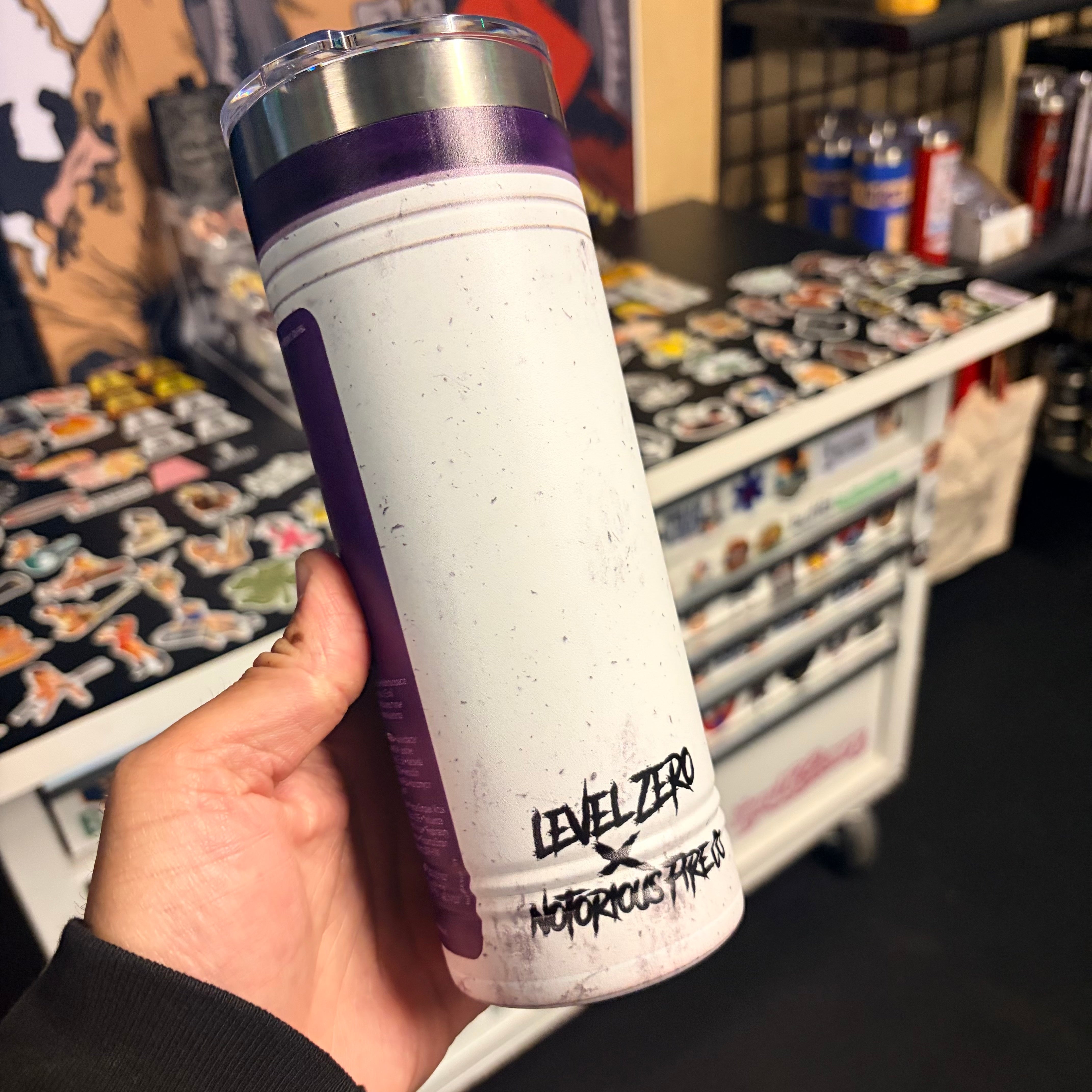 Disinfecting Purple Wipes 22oz Stainless Steel Tumbler