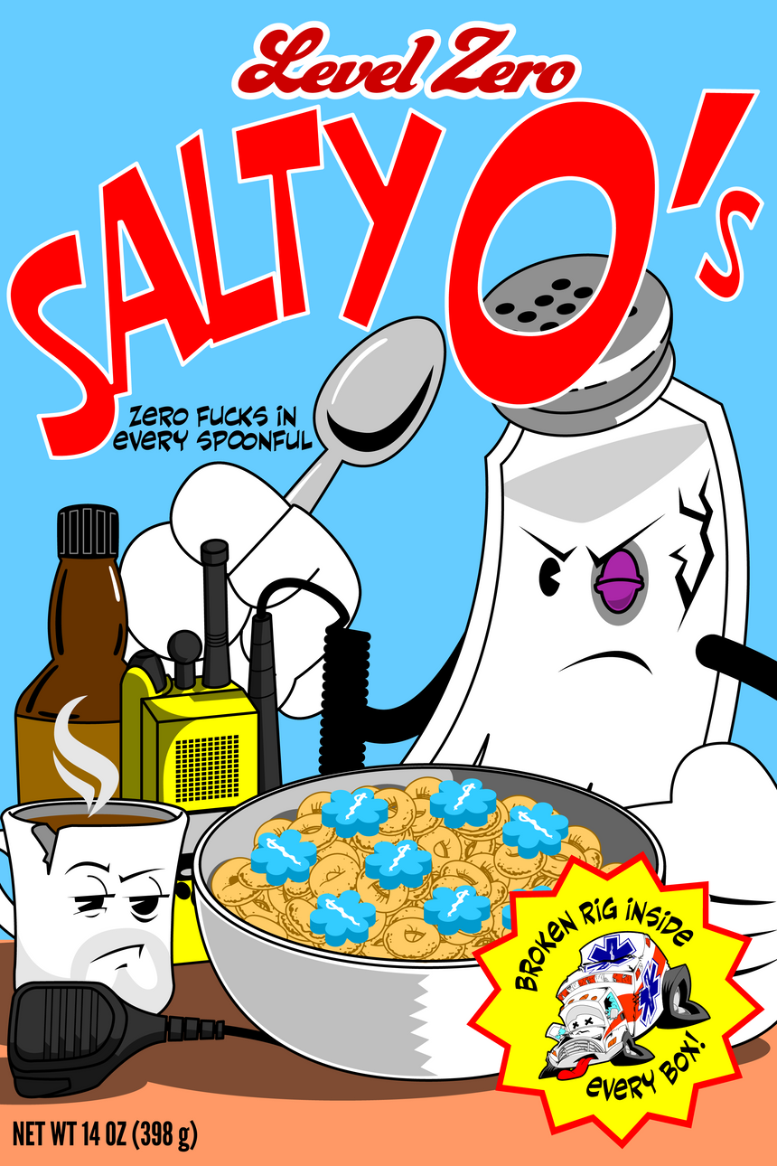 Salty-O's Sticker - Level Zero EMS